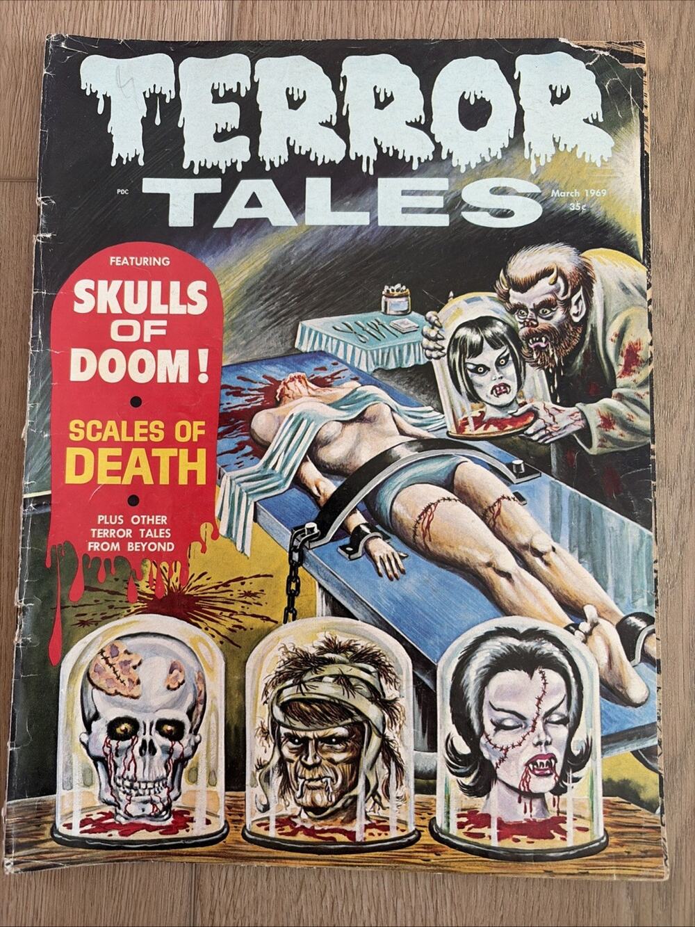 Terror Tales Volume 1, #7 1969 Eerie Comics Raw Hard To Find RARE!